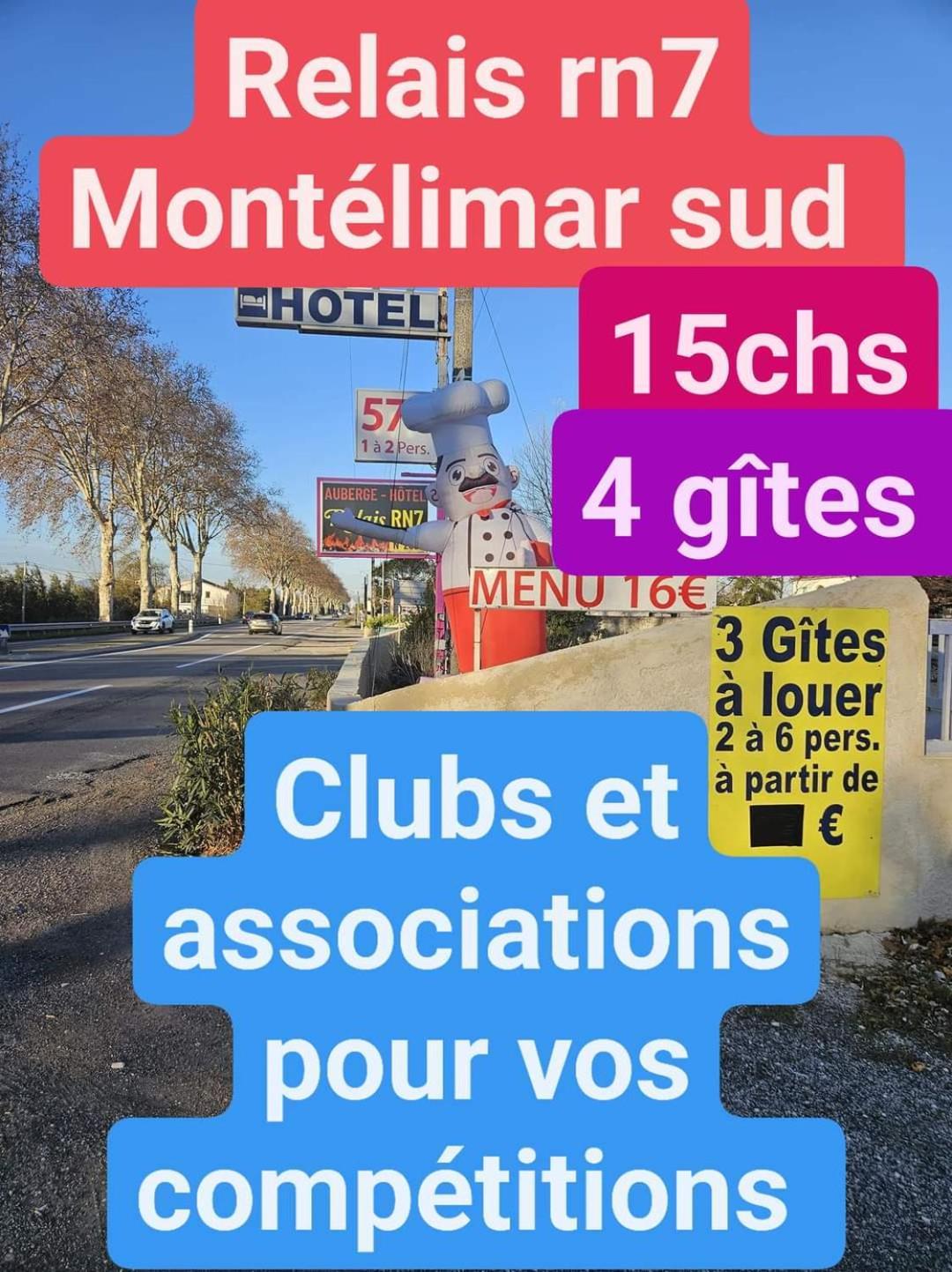 Готель Le Relais De La Rn7 Chateauneuf-du-Rhone Екстер'єр фото
